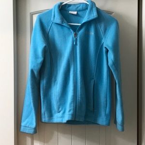 Blue Columbia zip up fleece jacket